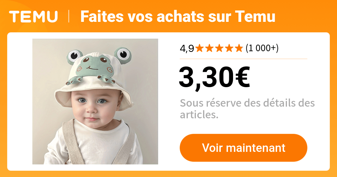 chapeau dété à motif grenouille casquette extérieur - Temu France