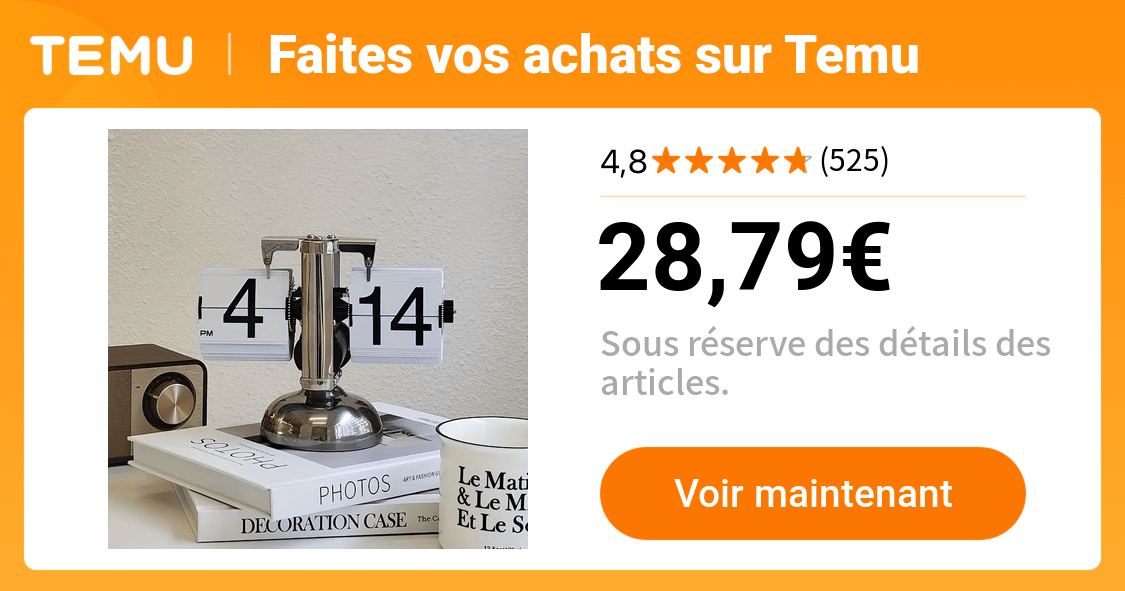 horloge automatique   page à   décoration - Temu France