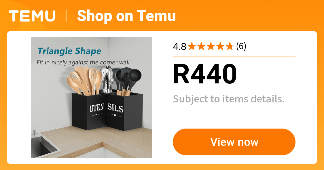 extra large kitchen utensil holder 3 compartments wooden - Temu South Africa