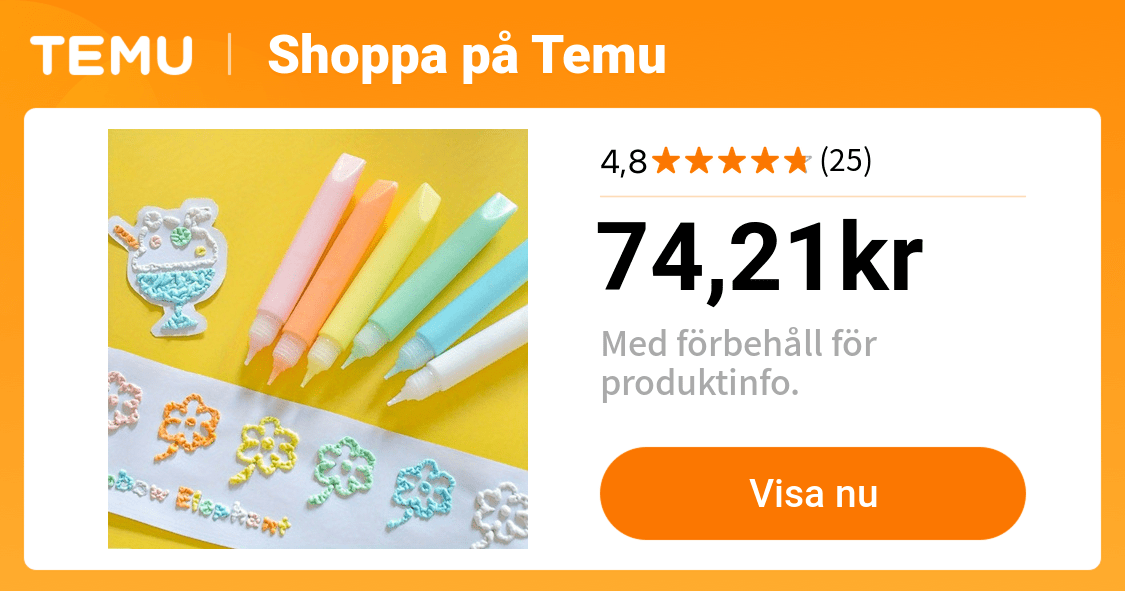 3d kreativ macaron färg popcorn penna handmålade - Temu Sweden