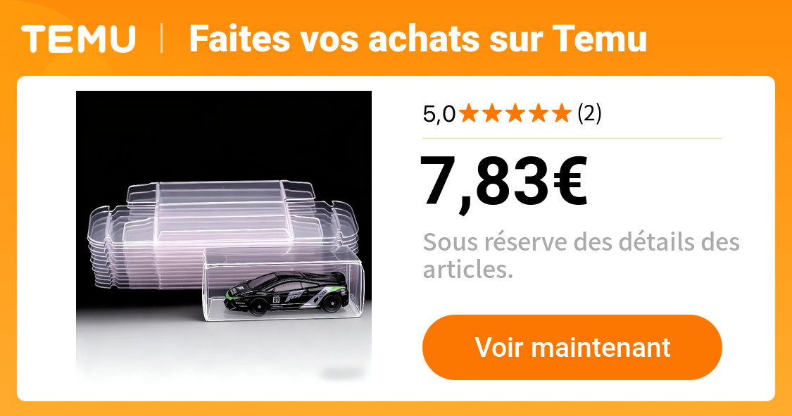 50 pièces boîtes daffichage transparentes voitures en pvc - Temu France