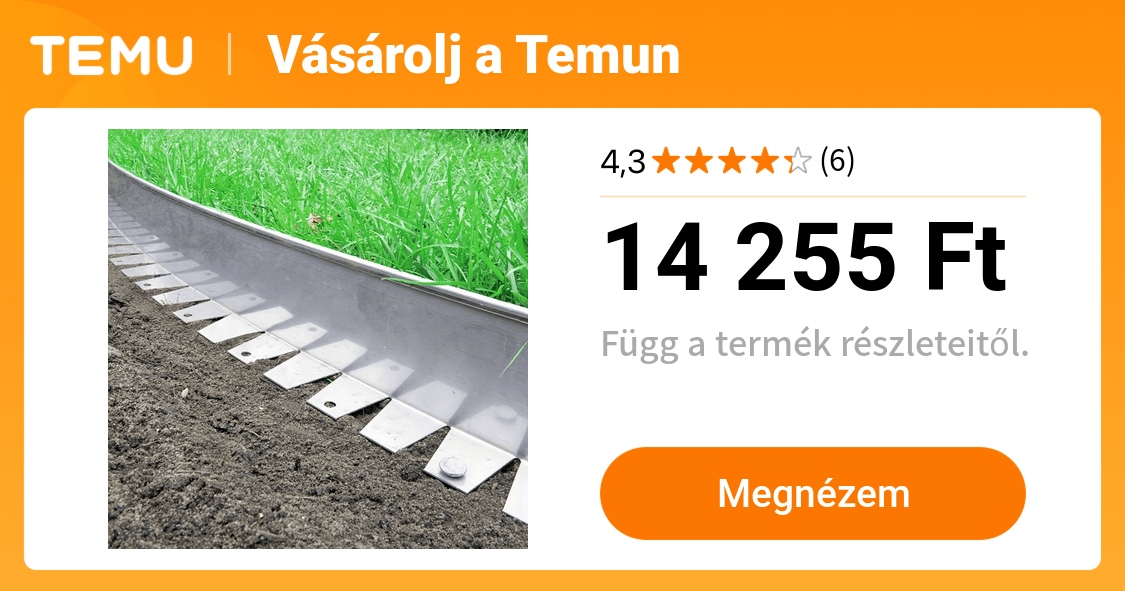 5 db fém tájvédő szegély 2 hüvelykes  /4 hüvelykes   - Temu Hungary
