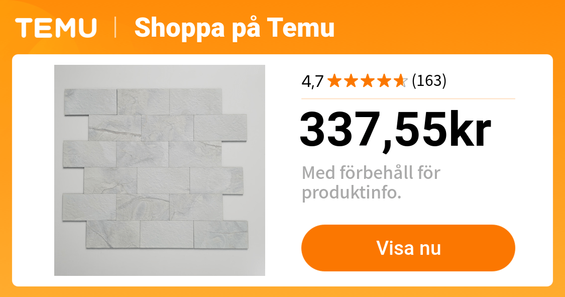 32 st självhäftande vattentäta kakel vattentät och slitstark - Temu Sweden