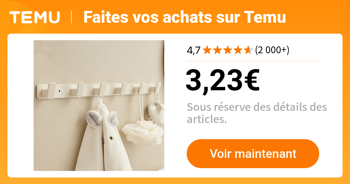 1pc porte manteau mural en aluminium crochet porte arrière - Temu France