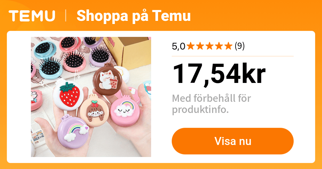 cartoon djurfrukt bärbar kam med spegel luftkudde massage hårborste för tjejer | Rabatter För Alla | Temu