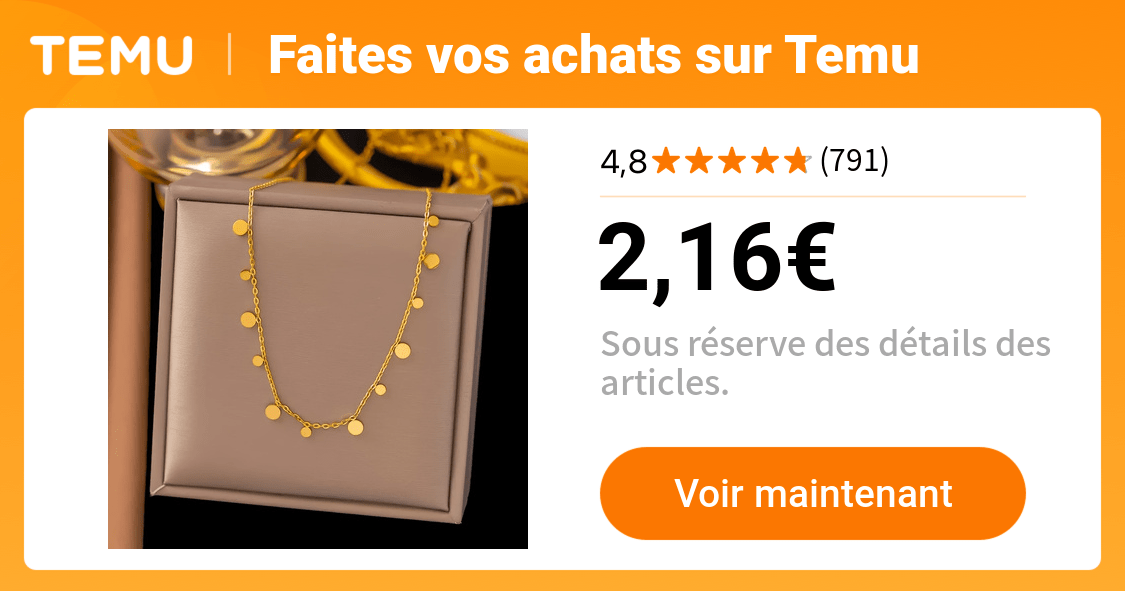 1pc collier choker en acier inoxydable doré - Temu France