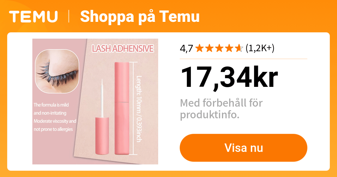 vattentät ögonfranslim med borste superstarkt grepp 48 - Temu Sweden