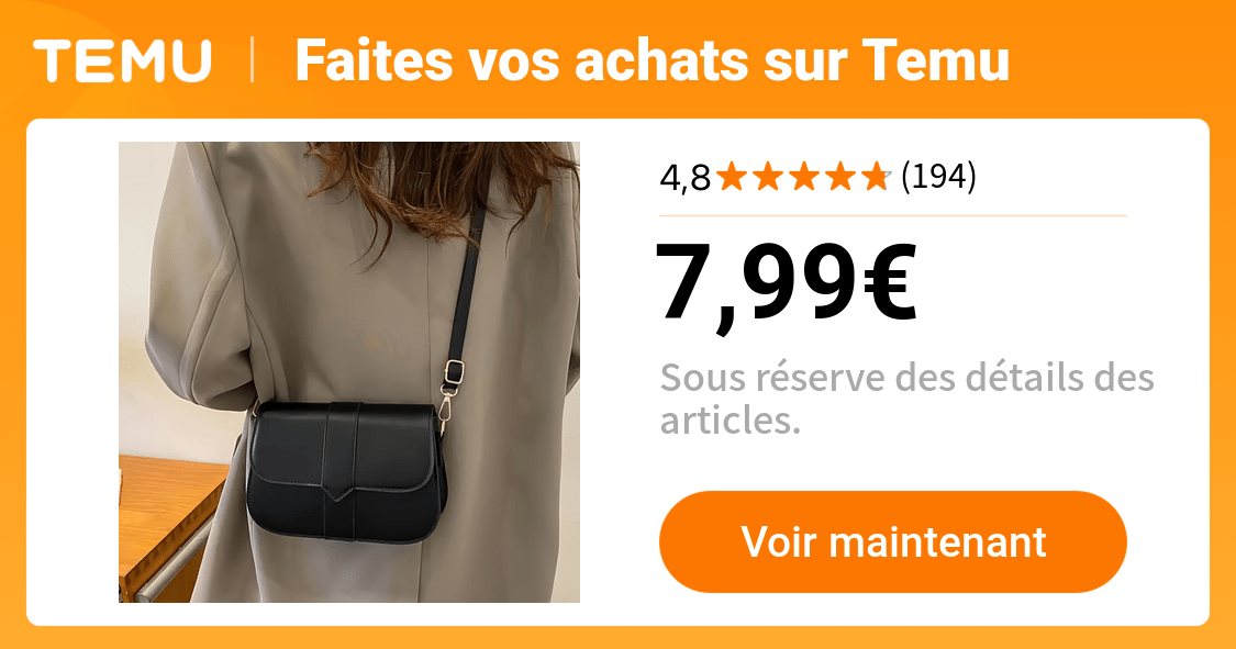 1pc sac à bandoulière en simili tendance femme - Temu France