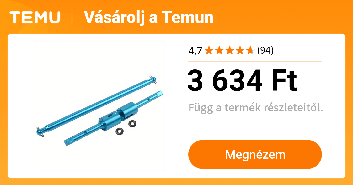 Alumínium Központi Mechatronikus Tengely Propeller Csatlakozó Kupak * által * *, *S, TT-02SR, *D, *RR, TT-60.96cm, TT-02B és MS 54501 54502 modellekhez, Alkalmas 1/10 méretarányú RC autó alkatrészekhez
