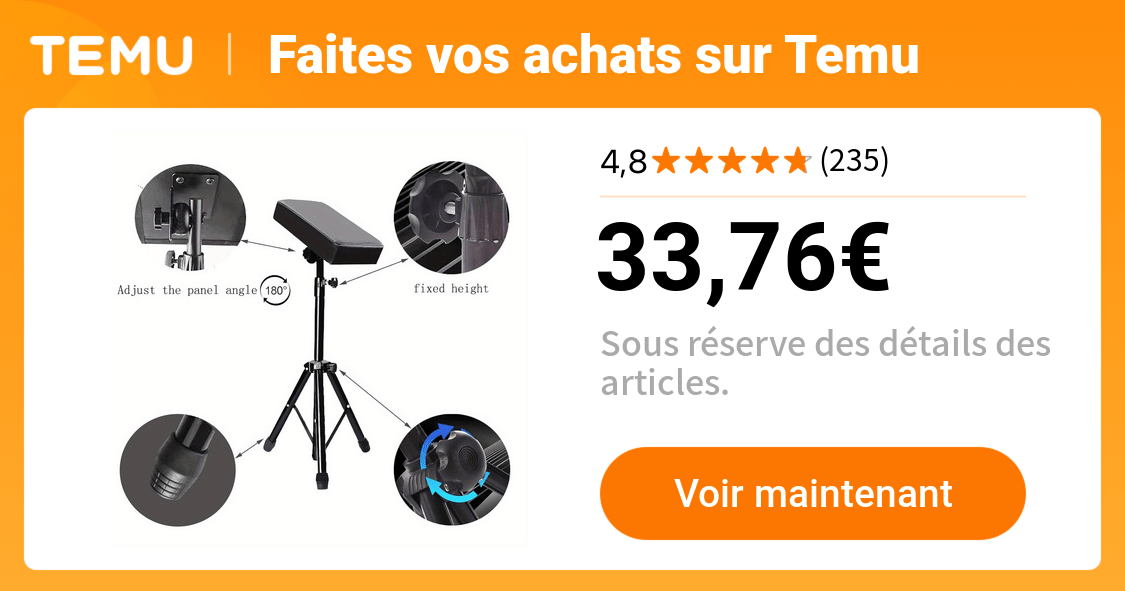 support   bras tatouage réglable pliable réglable en - Temu France