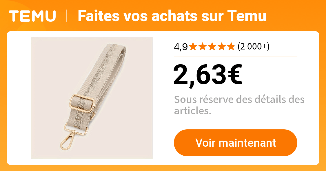 1pc sangle sac ajustable en polyester - Temu France
