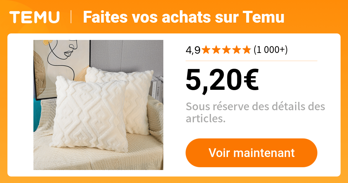 lot 2 housses coussin en velours moderne à motif - Temu France