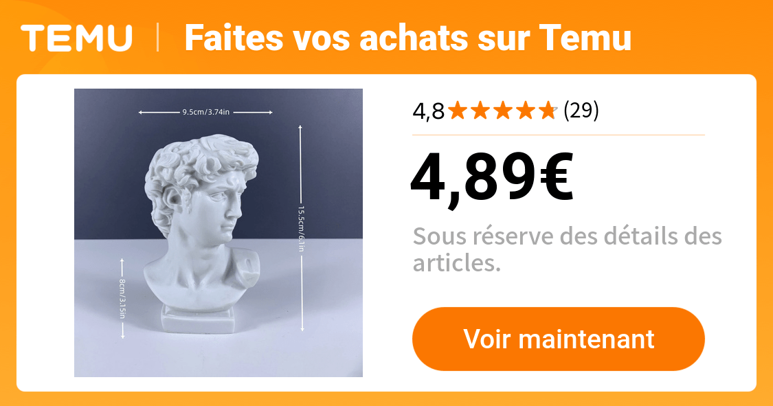 1pc   statue david sculpture   style   - Temu France