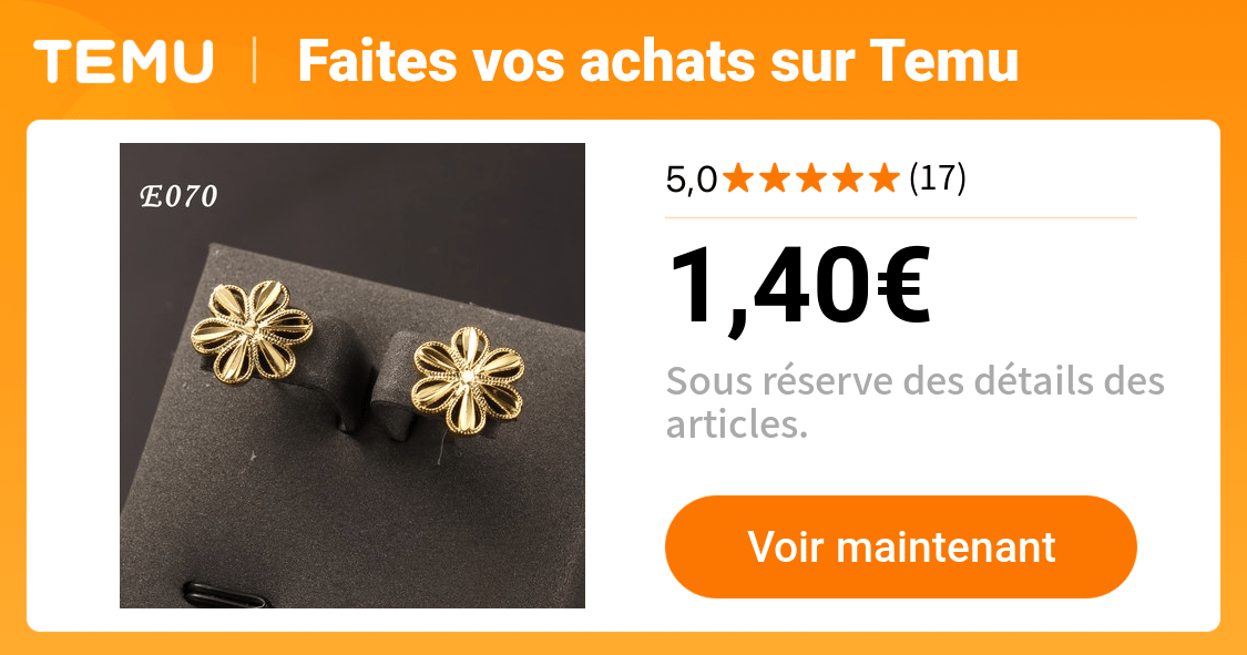 boucles doreilles élégantes à fleurs dorées plaqué or 24k - Temu France