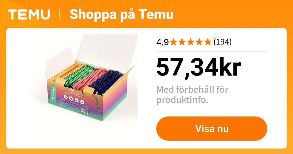 1 låda med 100 tandtrådar med fruktsmak individuellt - Temu Sweden