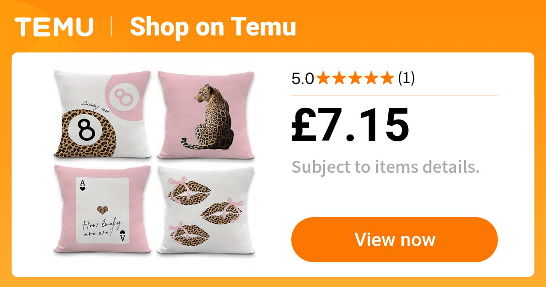 4pcs vintage leopard print pillowcases pink 8 - Temu United Kingdom