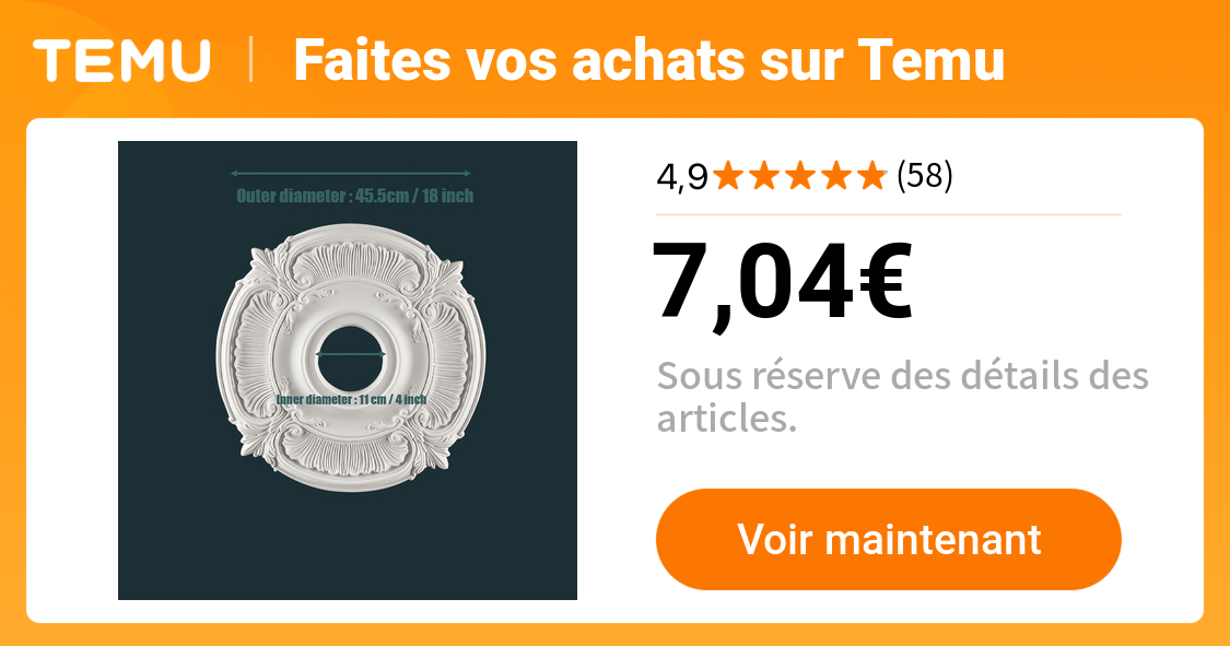 plafond élégant vintage européen motif floral 3d en - Temu France