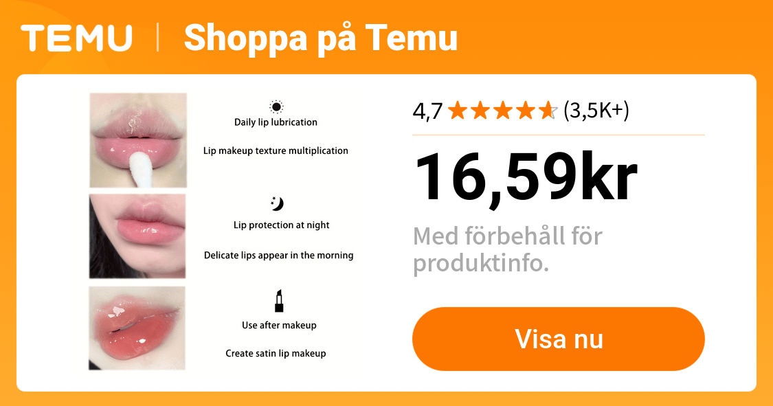 vatteninfunderad kristallgeléläppolja som återfuktar och mjukgör läpparna, vilket skapar en glänsande geléliknande . | Temu Sweden