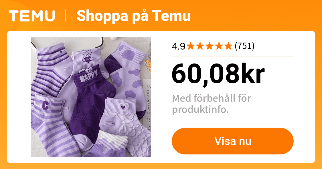 7 par lila tecknade strumpor och bekväma andningsbara - Temu Sweden