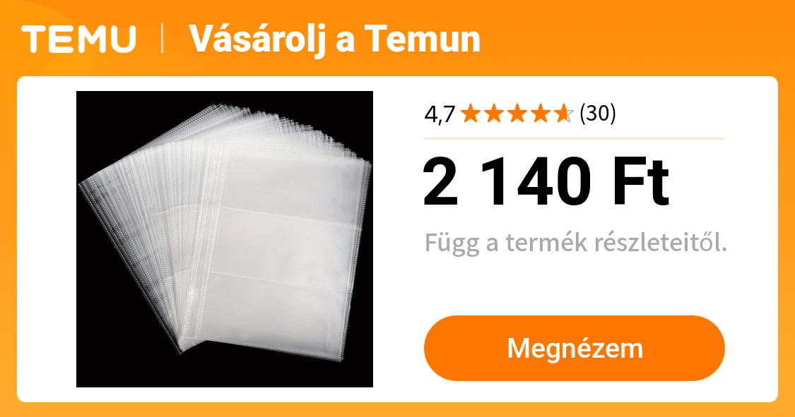 20 oldalos pénzgyűjtő album 3 zsebbel tartós műanyag - Temu Hungary