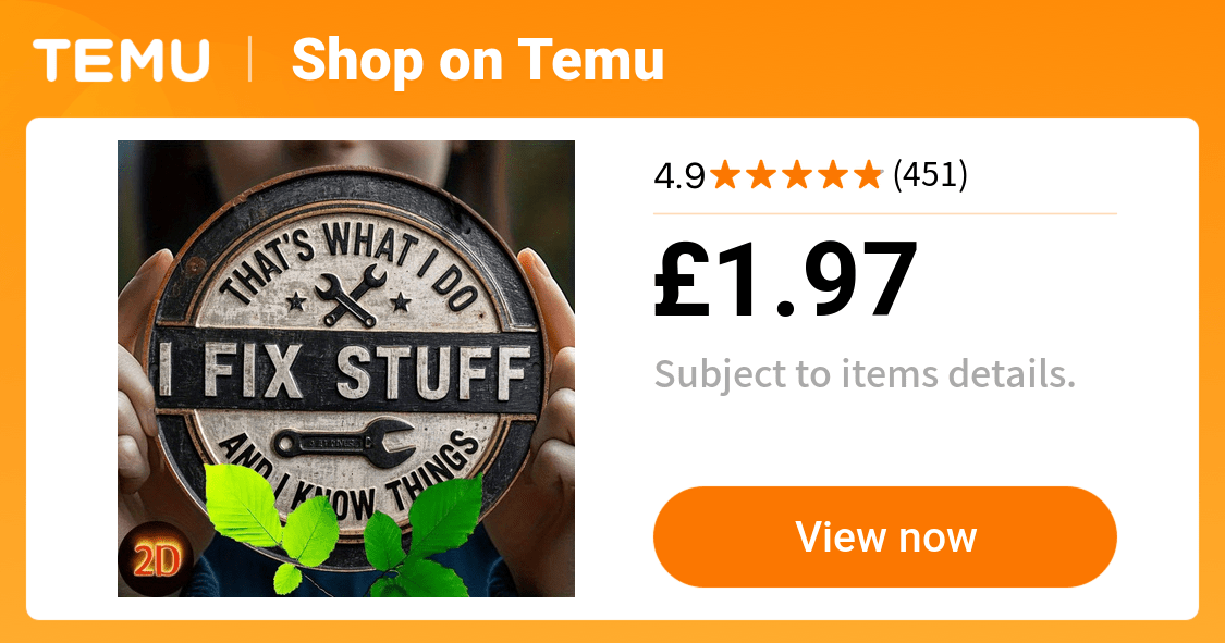 vintage humor " fix stuff things" round iron metal sign - Temu United Kingdom