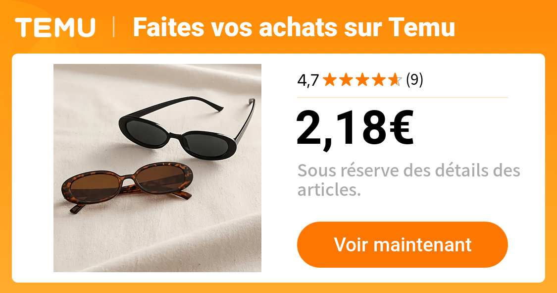 2pcs lunettes mode monture ovale matériau polycarbonate - Temu France