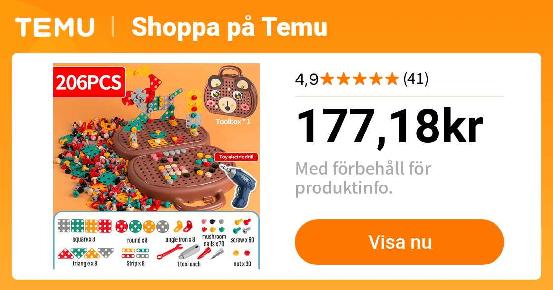 monteringsverktygslåda för ålder 3+ utbildningsleksak med - Temu Sweden