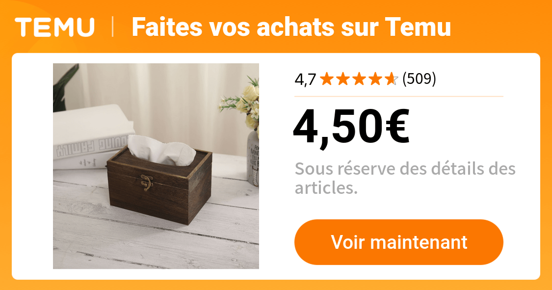 1pc porte mouchoirs en bois vintage   en bois   - Temu France