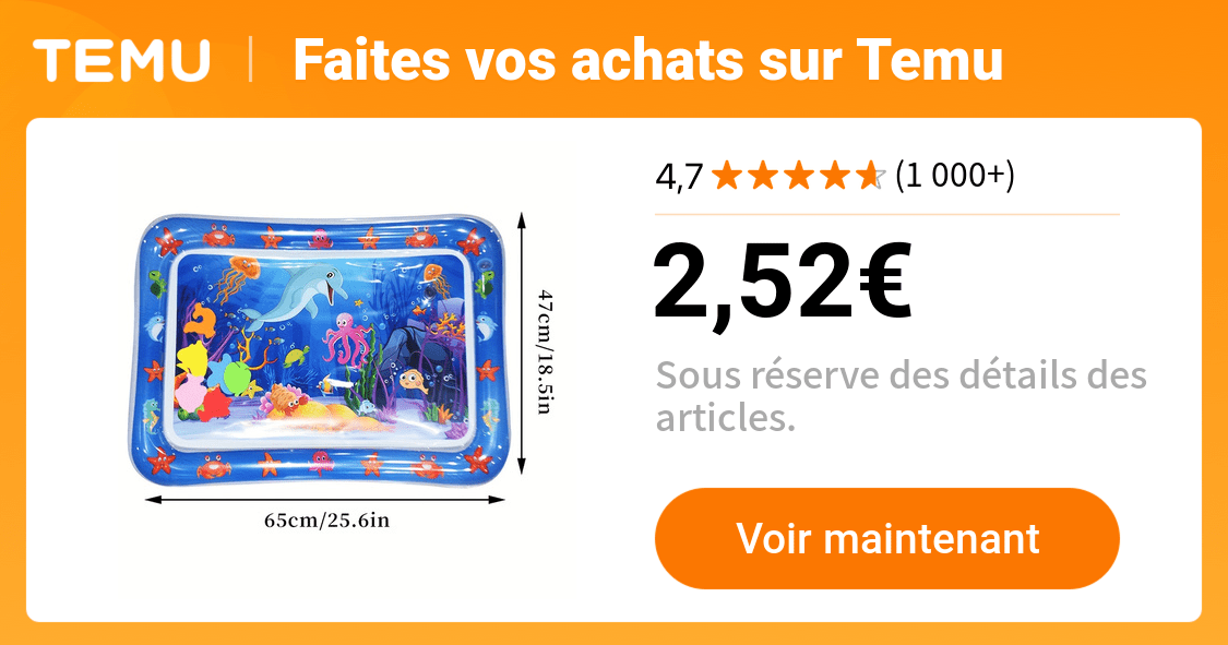 1 tapis gonflable carré     pvc tapis jeu - Temu France