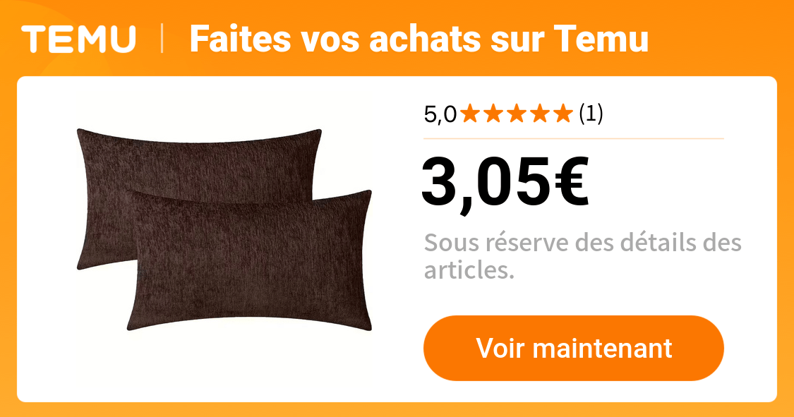 2 pièces housses carrées douces marron beige taies coussin - Temu France