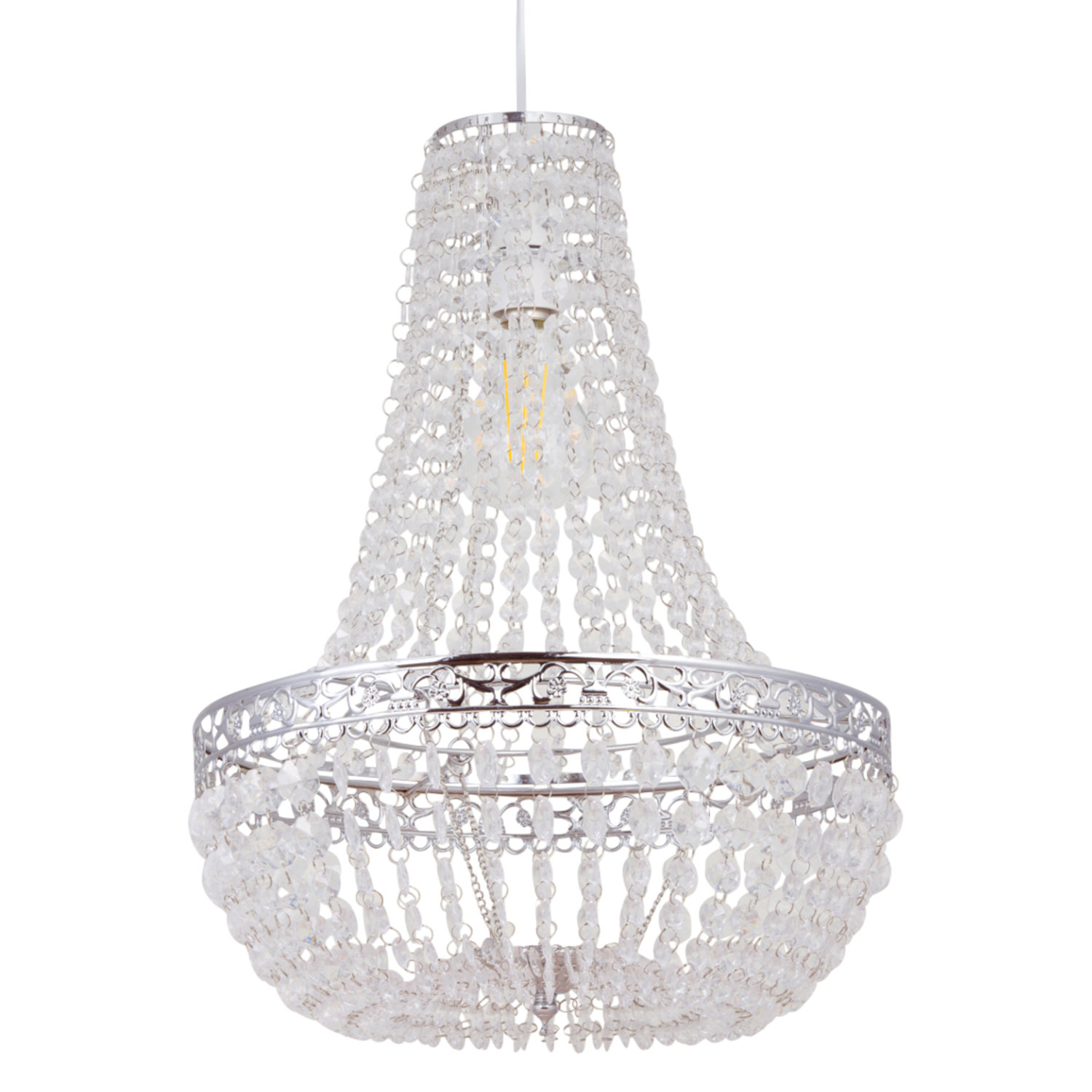 First Choice Lighting Marino - Chandelier Style Pendant Lightshade in Clear