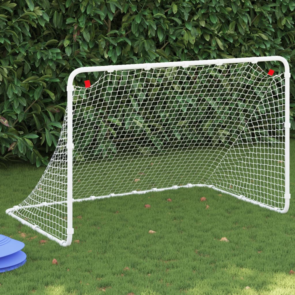 Vidaxl Football Goal White 122 X 81 X 81 Cm Steel
