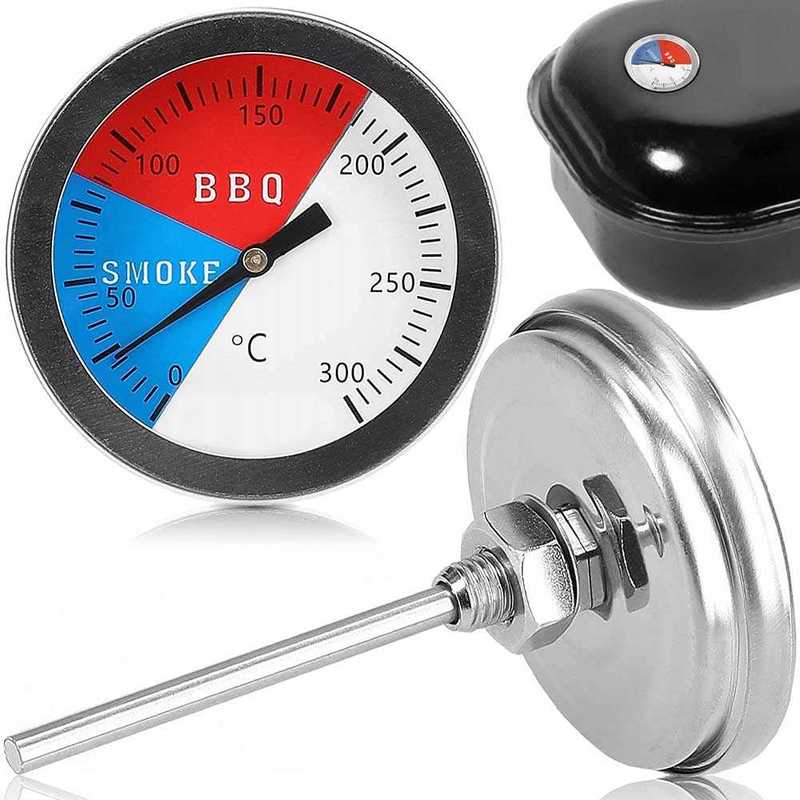 TEMU Accurate Thermometer For Grill Furnace Oven Deep Fryer With Probe 0 - 300 Degrees