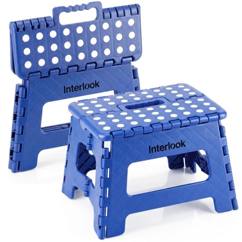TEMU Sgabello Pieghevole a Piedistallo 22 cm Antiscivolo 150 Kg