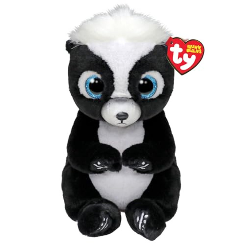 Temu As Shown - Rukus La Puzzola Aux Yeux Pailletés, Les Animaux En Peluche Avec Le Ventre Originaux 20 Cm - T412