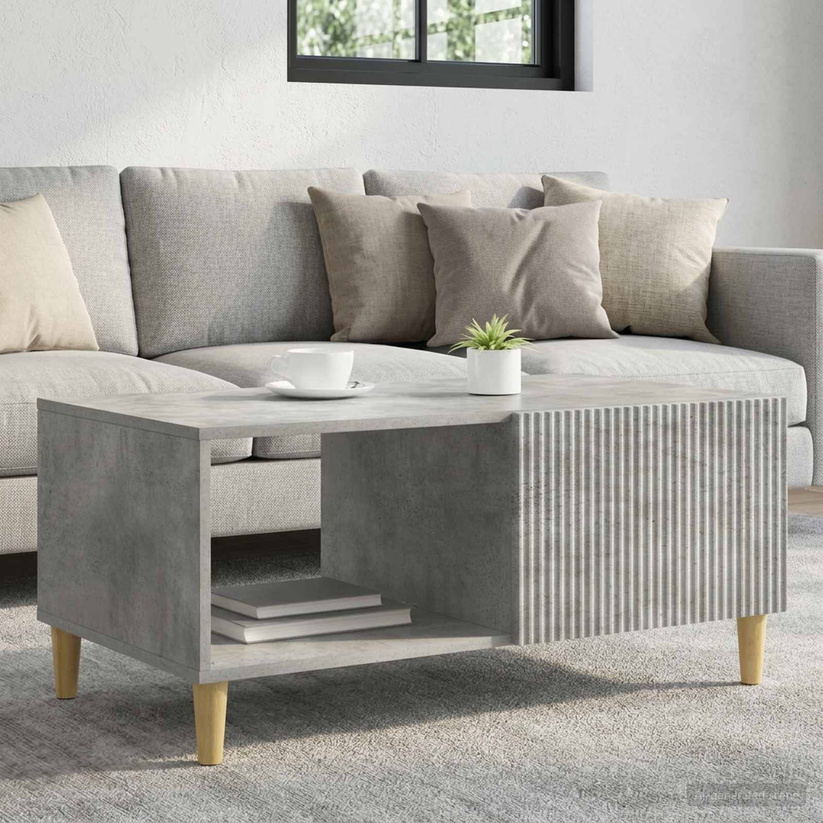 Image of Vidaxl Coffee Table Living Room Table Rectangular Coffee Table Living Room Furniture Modern Table Table For Table Decoration Storage Coffee Table Furniture For Indoor Low Table