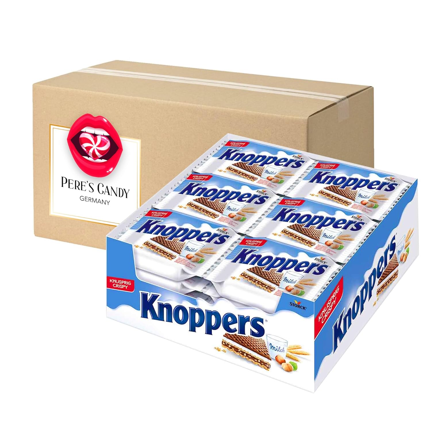 Image of Knoppers Hazelnut Waffle Bites 24-pack