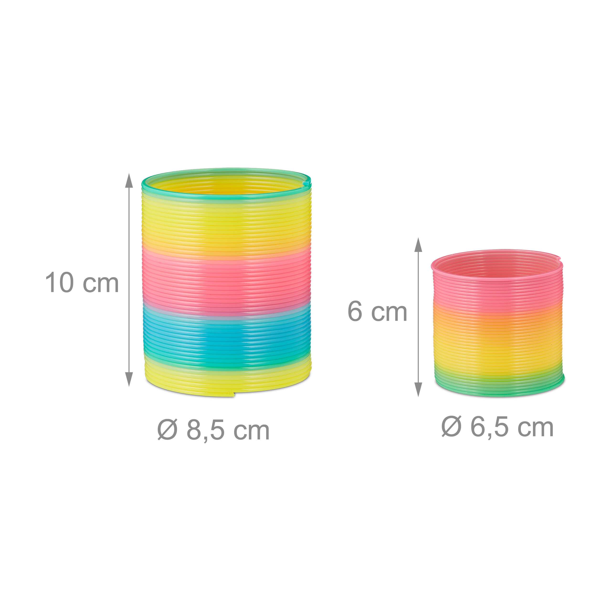 4 x Rainbow Spiral in Colourful Design