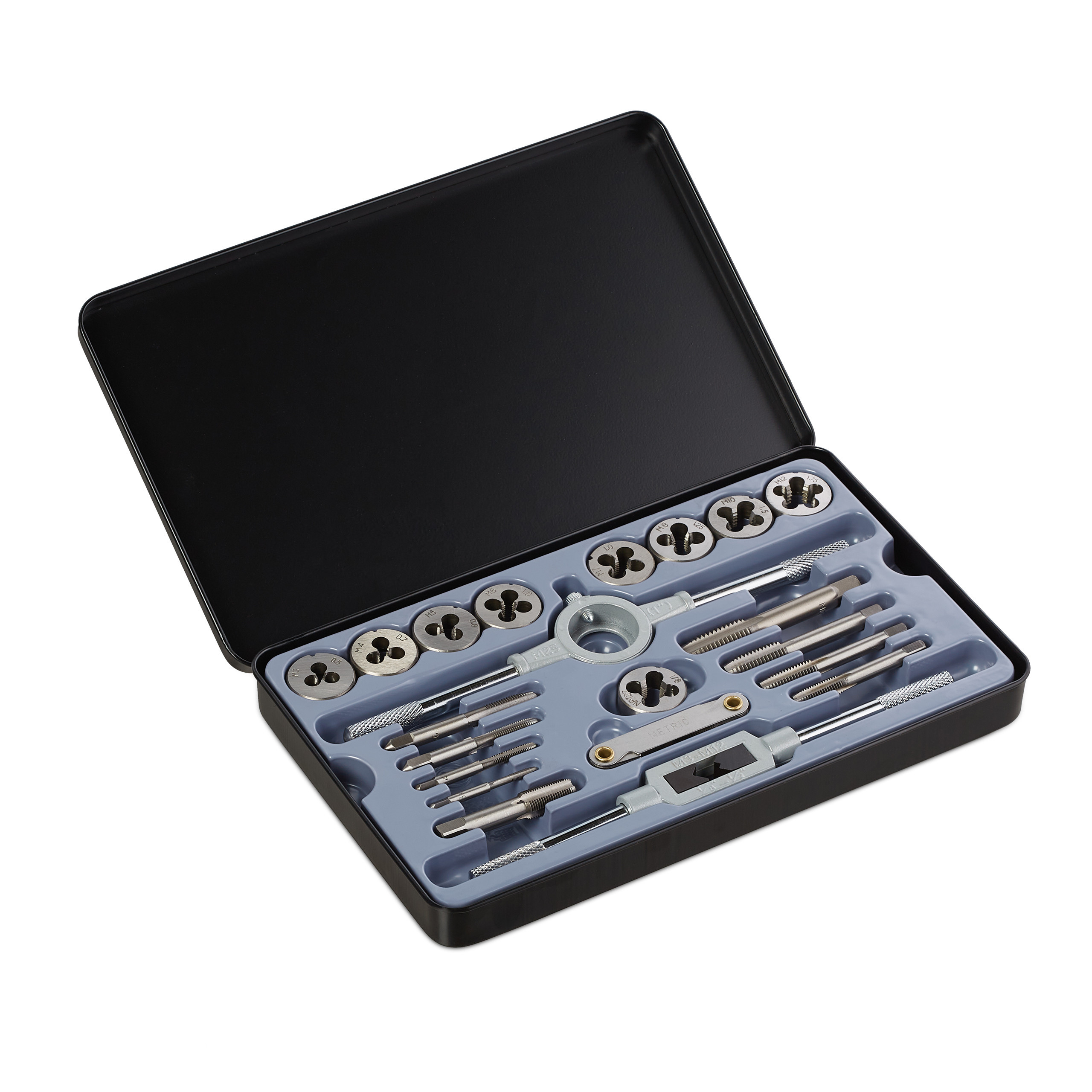 22-piece Thread Tap Set In Silver