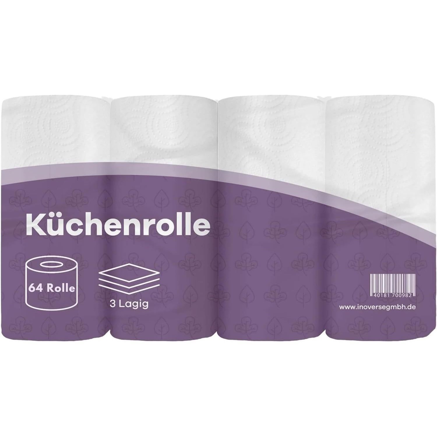 Image of 3-ply Kitchen Rolls, 50 Sheets/roll - 100% Household Rolls