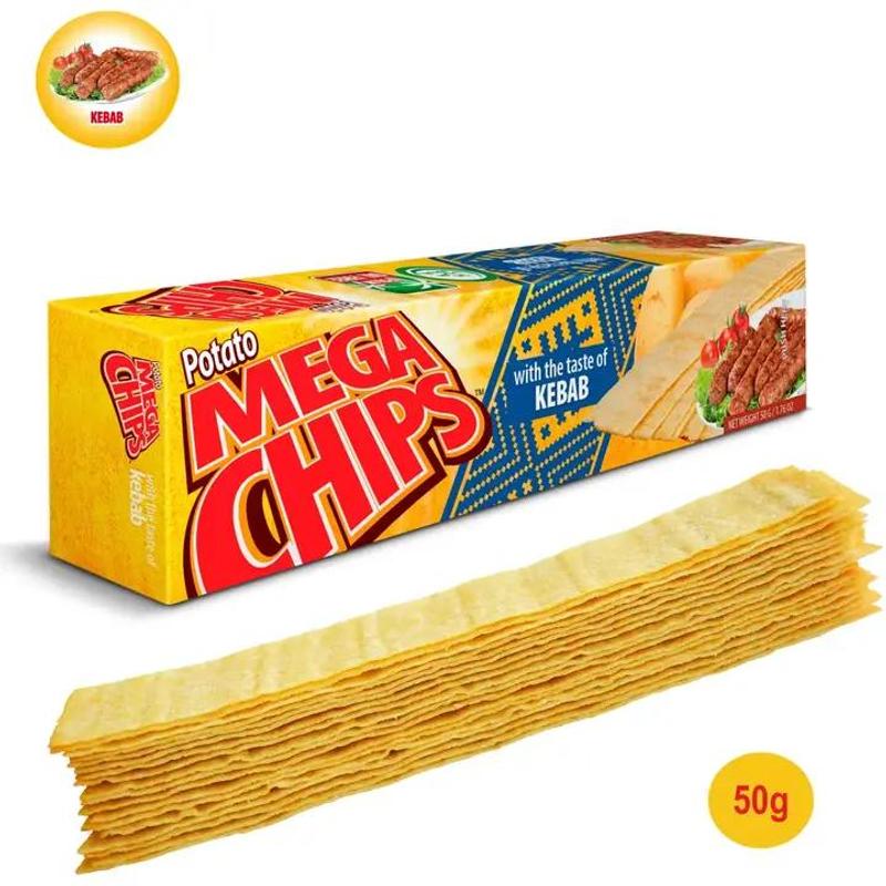 Mega Kebab Flavor Potato Chips 50g