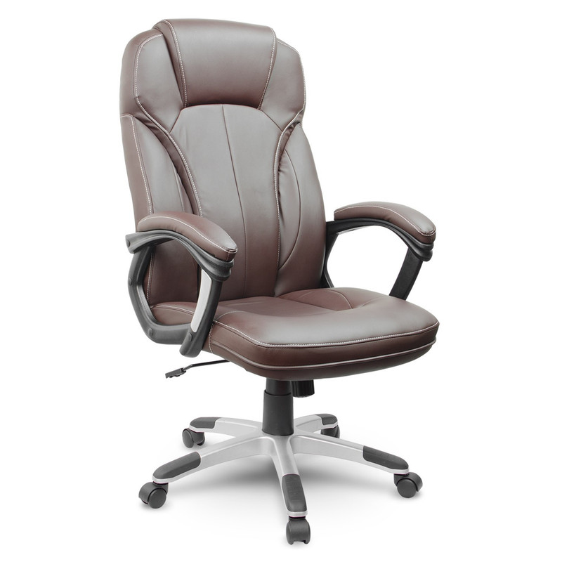 Image of Office Leather Armchair Sofotel Eg-222 Brown