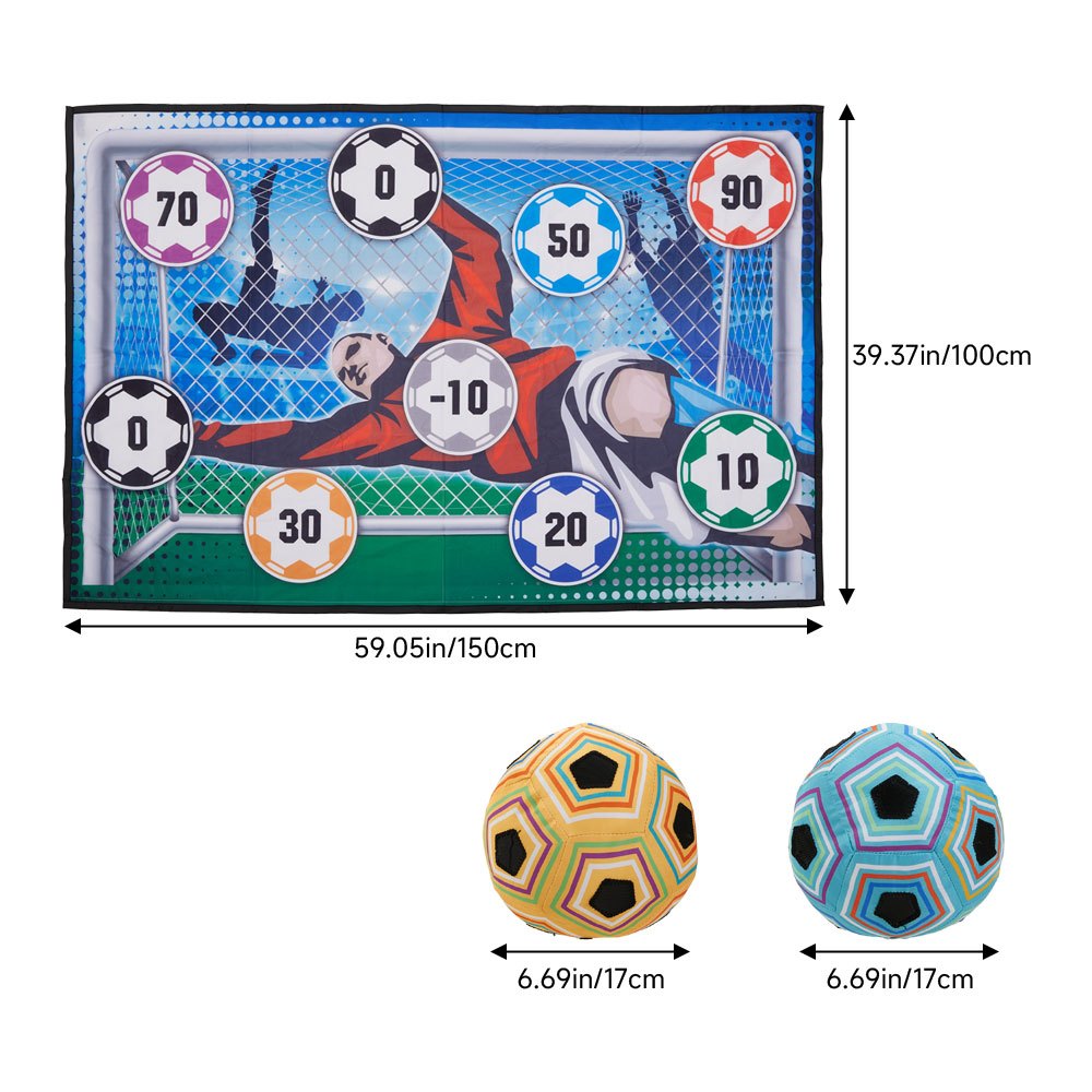 Portable Foldable Football Training Net, Quick Setup Practice Barrier
