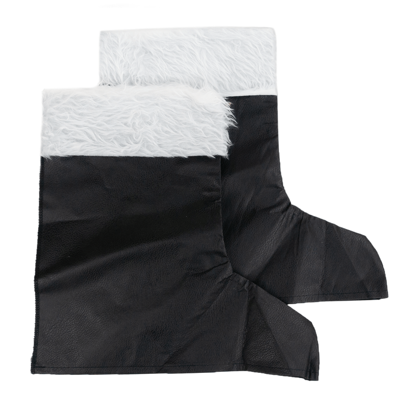 TEMU Santa Claus Laarsenhoesjes Santa Claus Kostuumoutfit met Nepbont voor Kerstmis