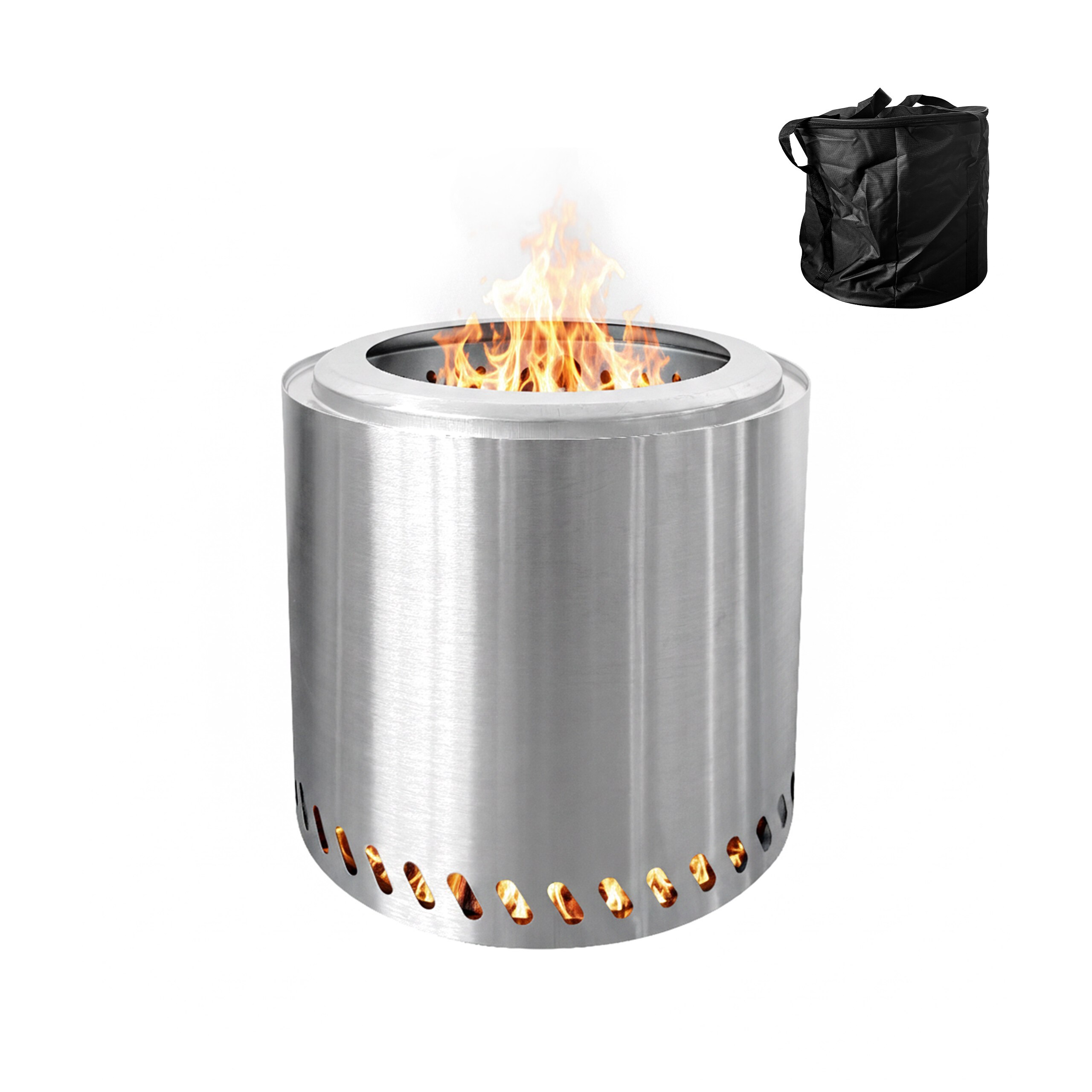Fire Bowl Without Silvery - (h)36 X Ø 38 Cm