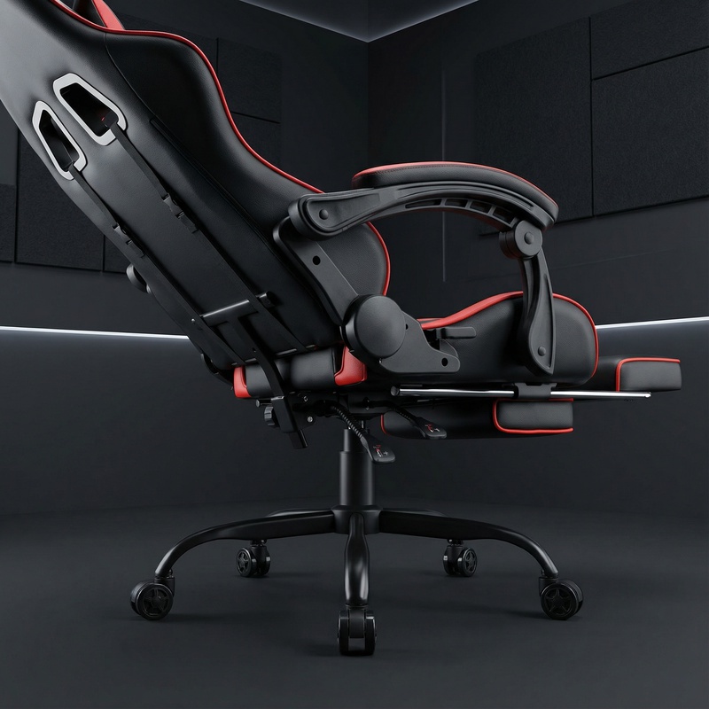 Massage gamestoel met voetensteun