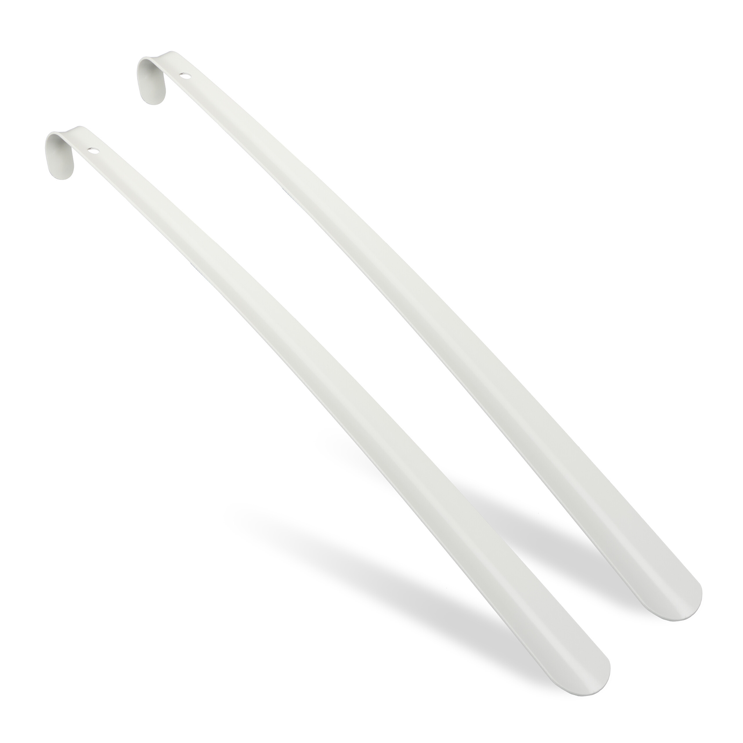2x White Shoe Horns