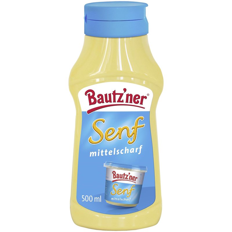 Image of Bautz'ner Medium Hot Mustard 500ml