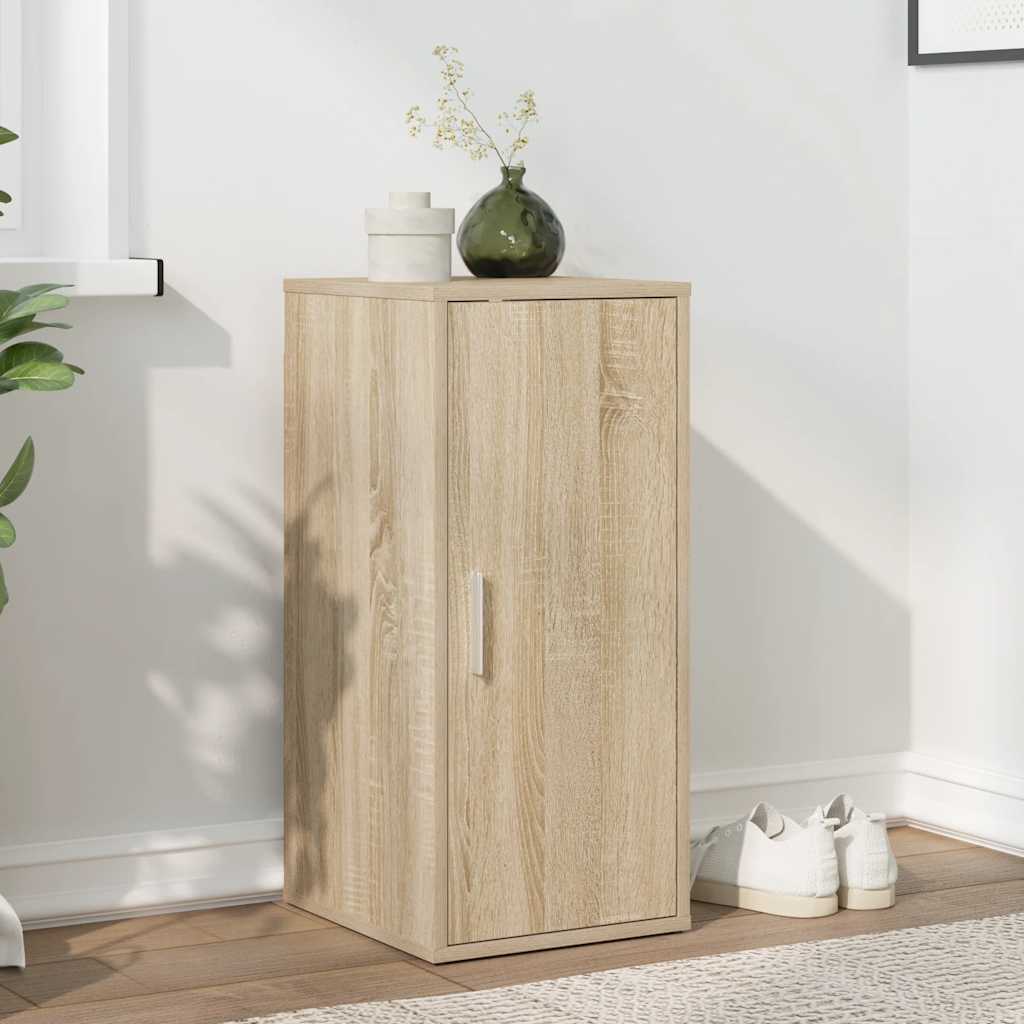 Vidaxl Shoe Cabinet Oak 32x35x70 Cm Wood