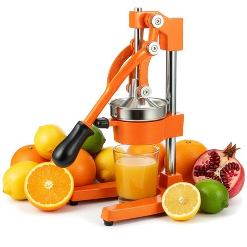 item picture heavy duty manual citrus juicer professional hand press with conical and flat pressure plates orange juice extractor dishwasher safe